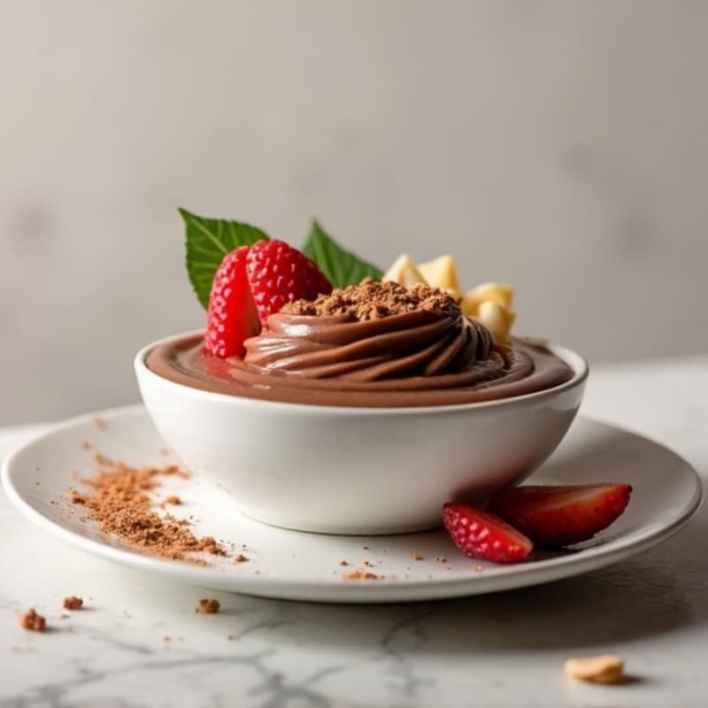 Silky Chocolate Protein Pudding with Greek Yogurt