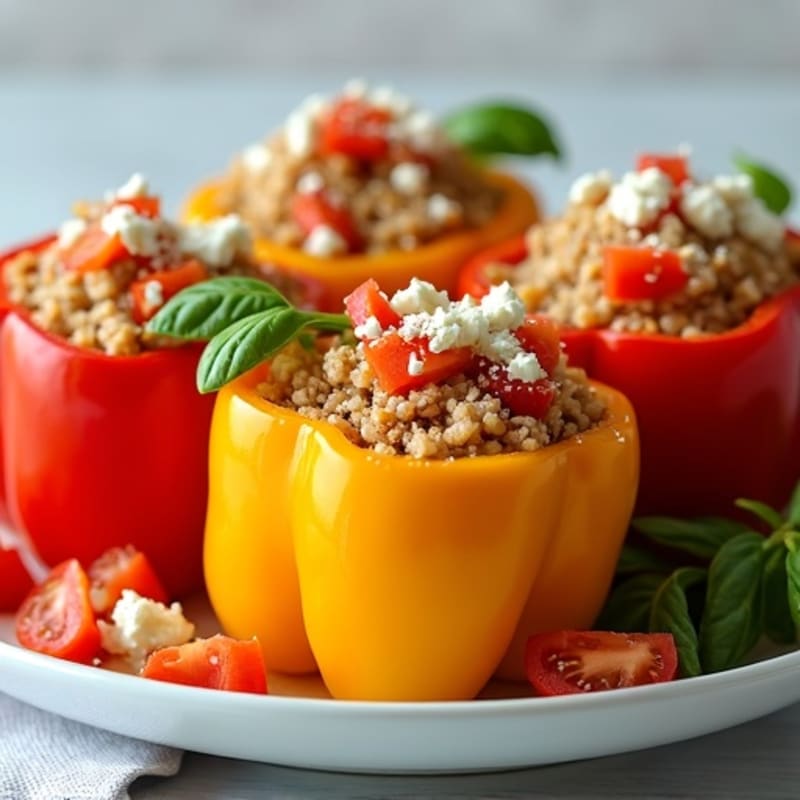 Crispy Turkey-Stuffed Bell Peppers
