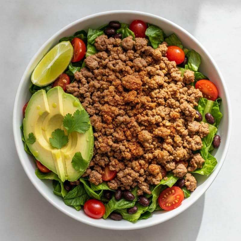 Ground Beef Taco Salad Bowl