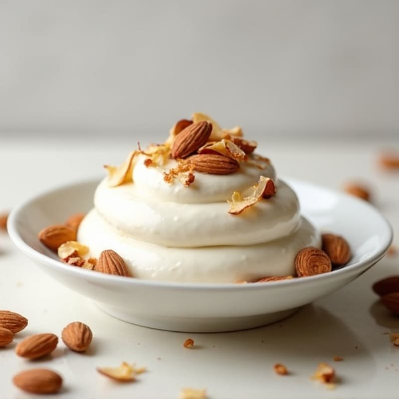 Silky Greek Yogurt Protein Mousse with Almonds