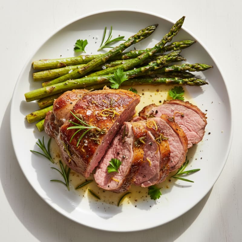 Tender Roasted Lamb with Zesty Herbs