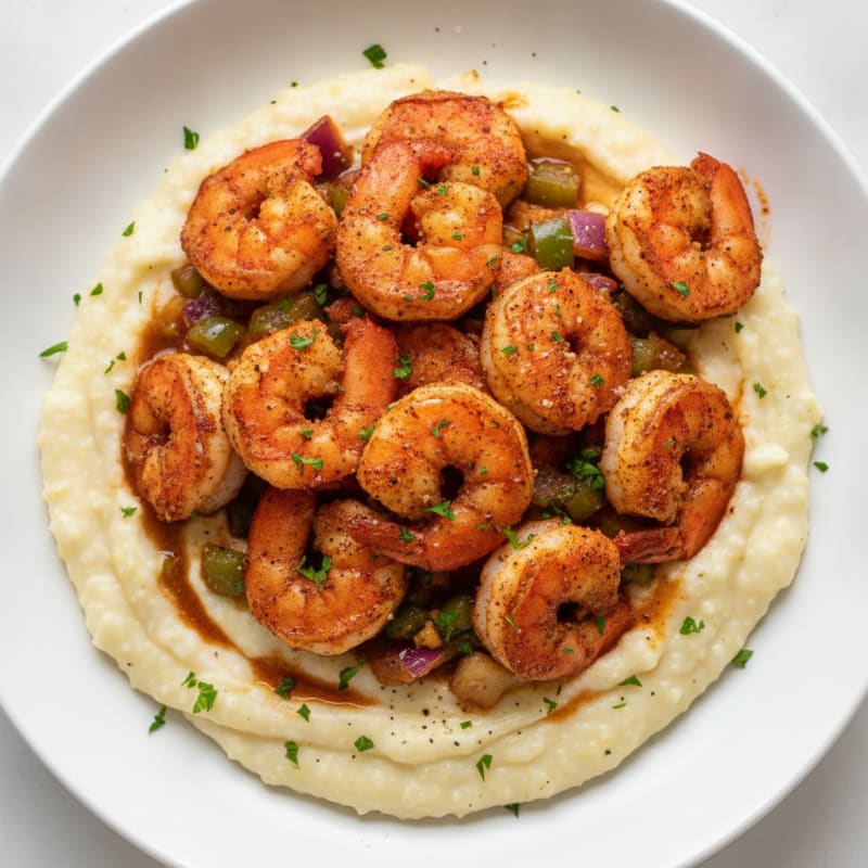 Cajun Shrimp and Creamy Grits