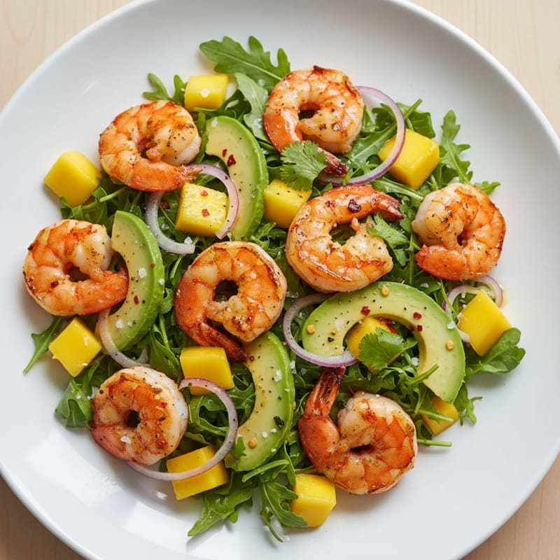 Zesty Grilled Shrimp and Mango Salad