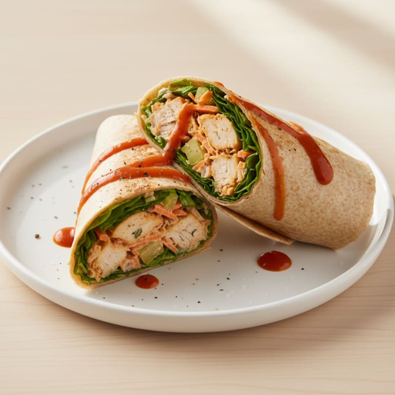 Buffalo Ranch Chicken Salad Wrap