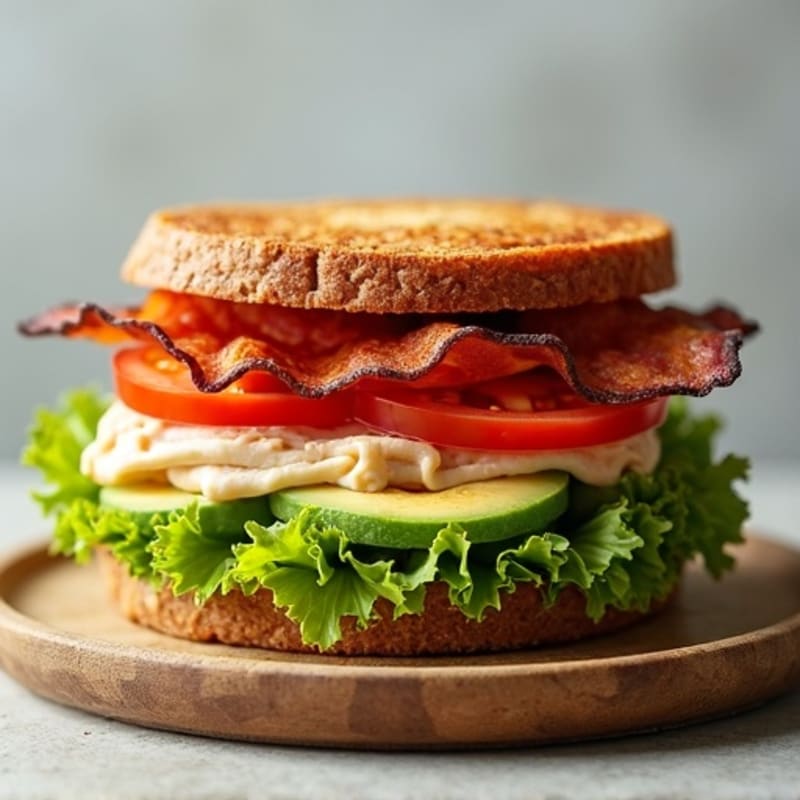 Stacked Turkey Club with Fresh Avocado