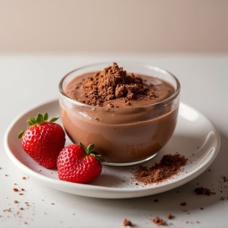 Silky Chocolate Protein Pudding with Greek Yogurt