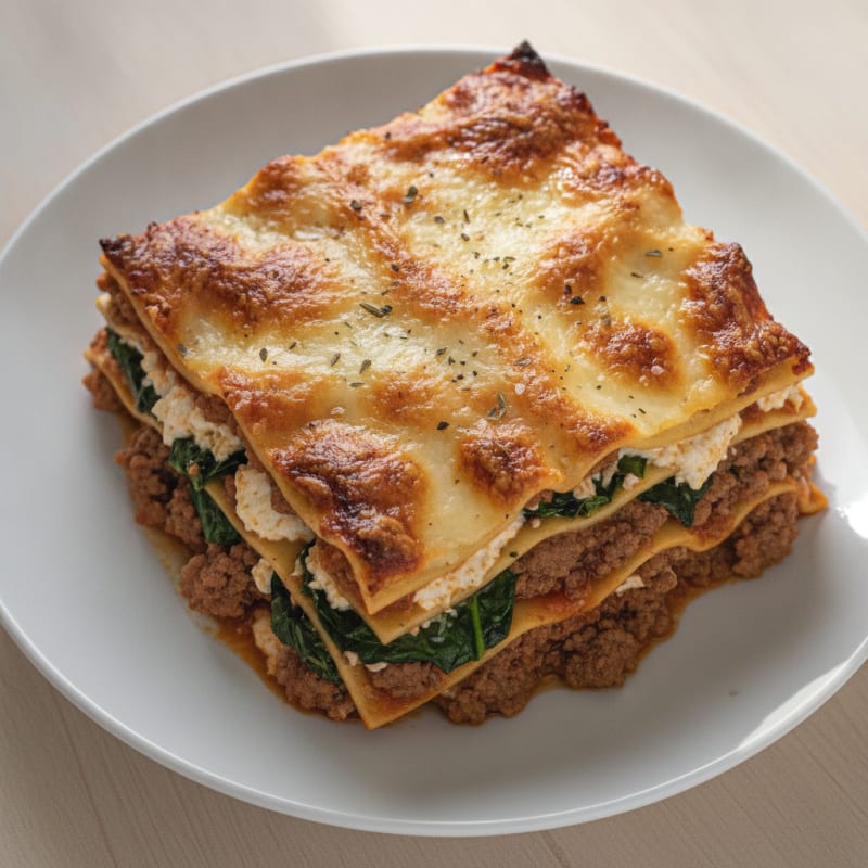 Classic Italian Beef Lasagna Bake