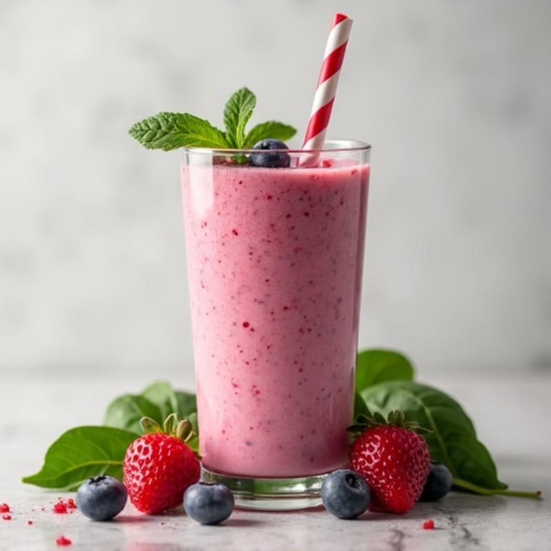 Protein-Packed Berry Green Smoothie