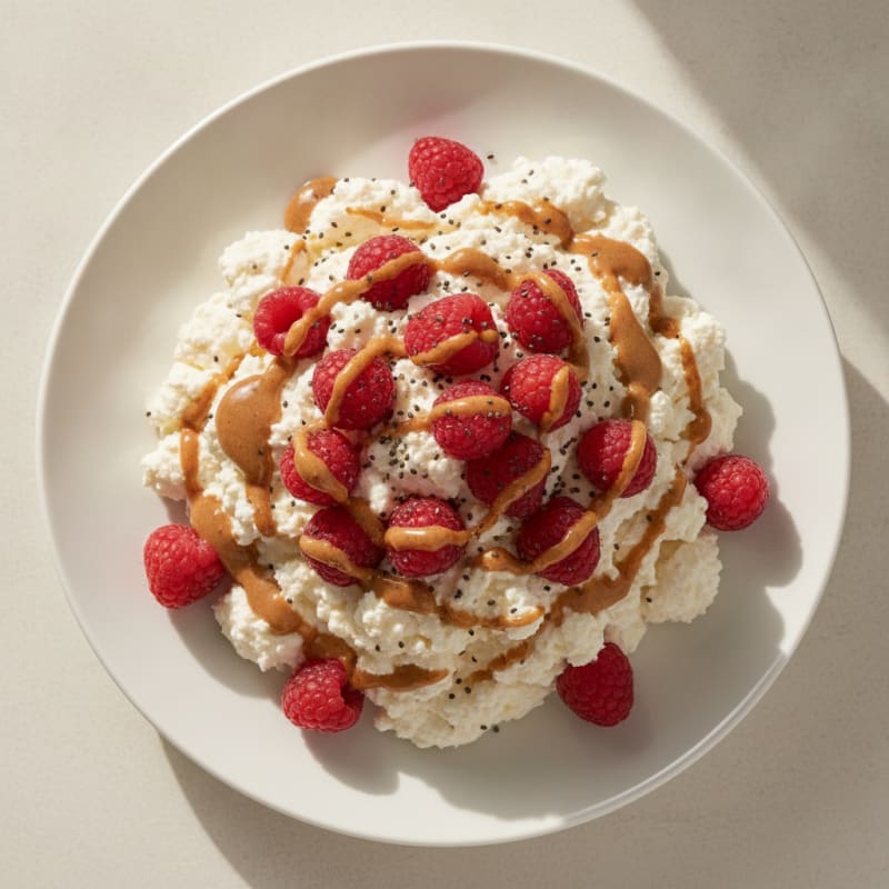 Silky Greek Yogurt Protein Mousse with Fresh Berries