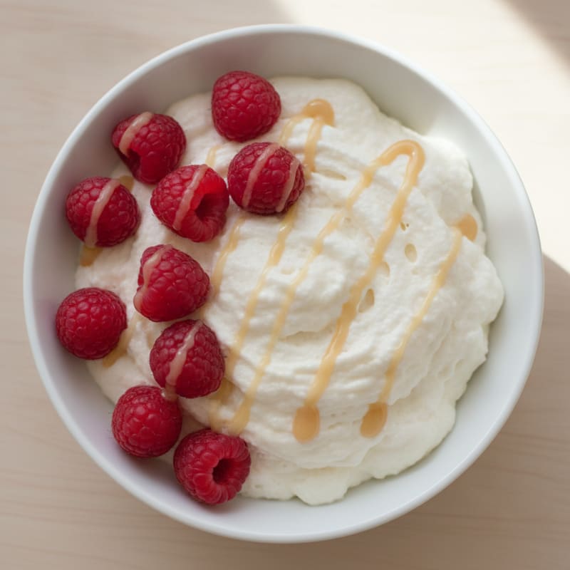 Greek Yogurt Protein Mousse with Fresh Berries