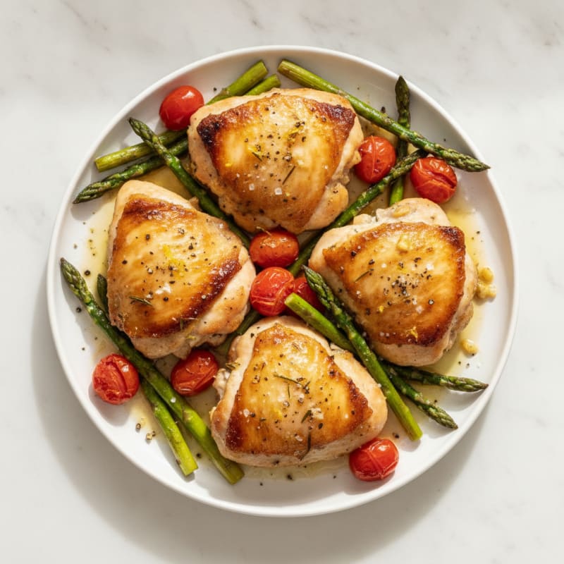 Lemon-Herb Roasted Chicken Thighs