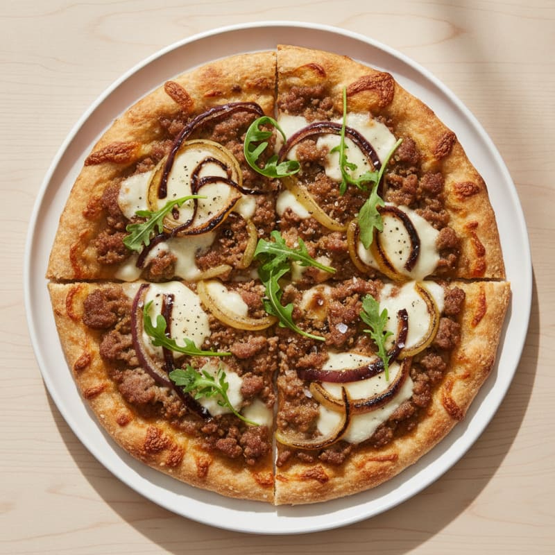 Sausage and Caramelized Onion Flatbread