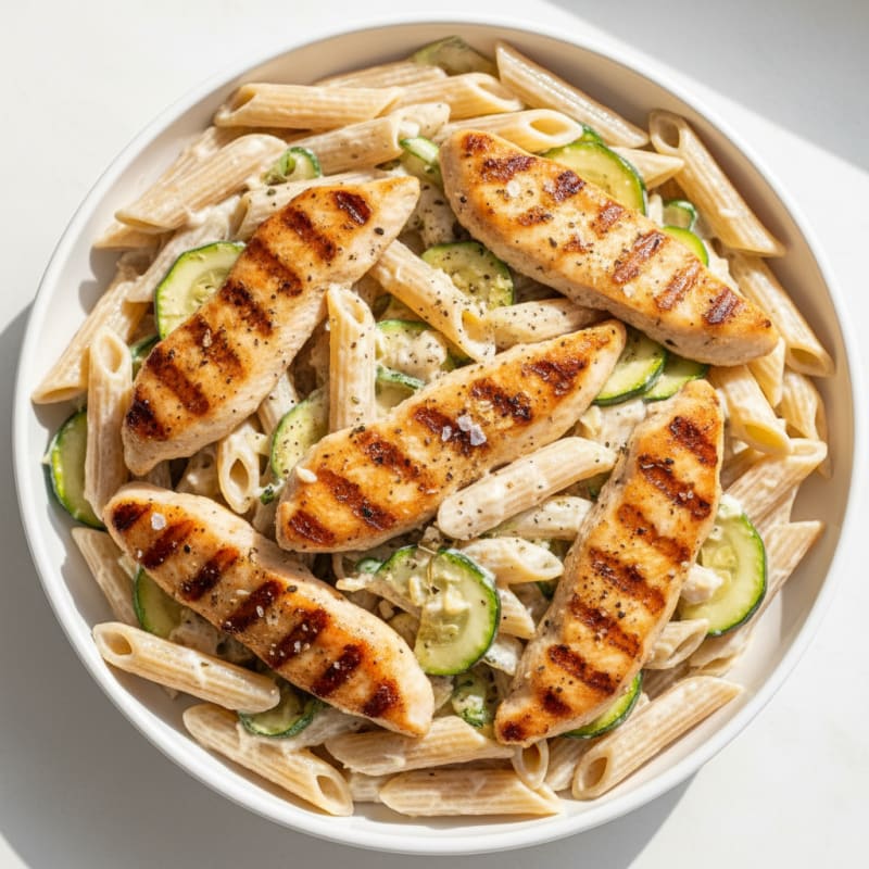 Garlic Parmesan Chicken Alfredo Pasta