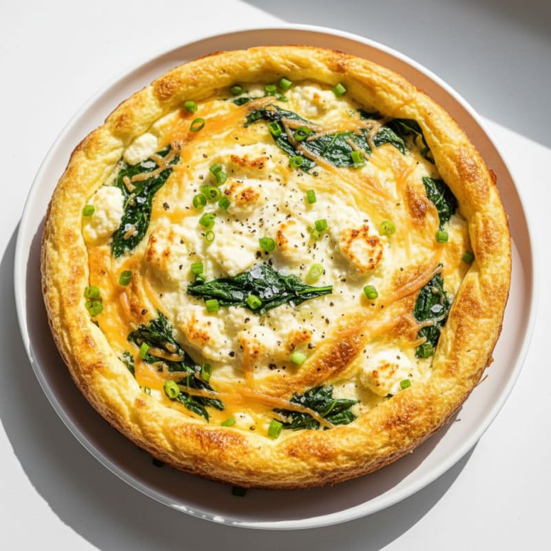 Baked Cottage Cheese Egg Soufflé