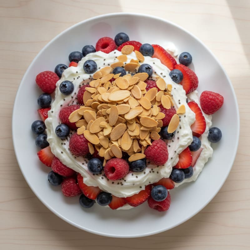 Creamy Greek Yogurt Protein Parfait with Mixed Berries