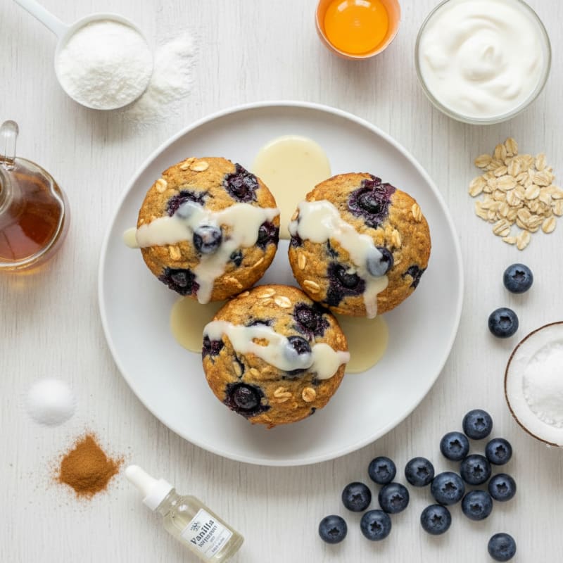 Blueberry Protein Power Muffins
