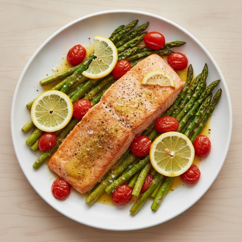 Sheet Pan Lemon Herb Salmon