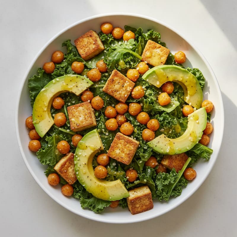 Roasted Chickpea and Avocado Salad