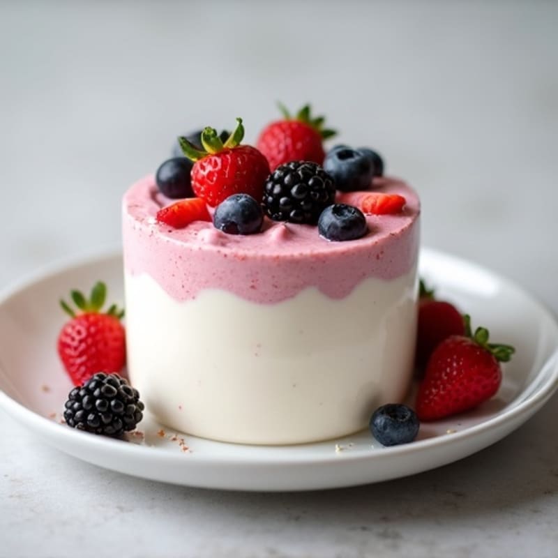 Creamy Greek Yogurt Protein Mousse with Berries