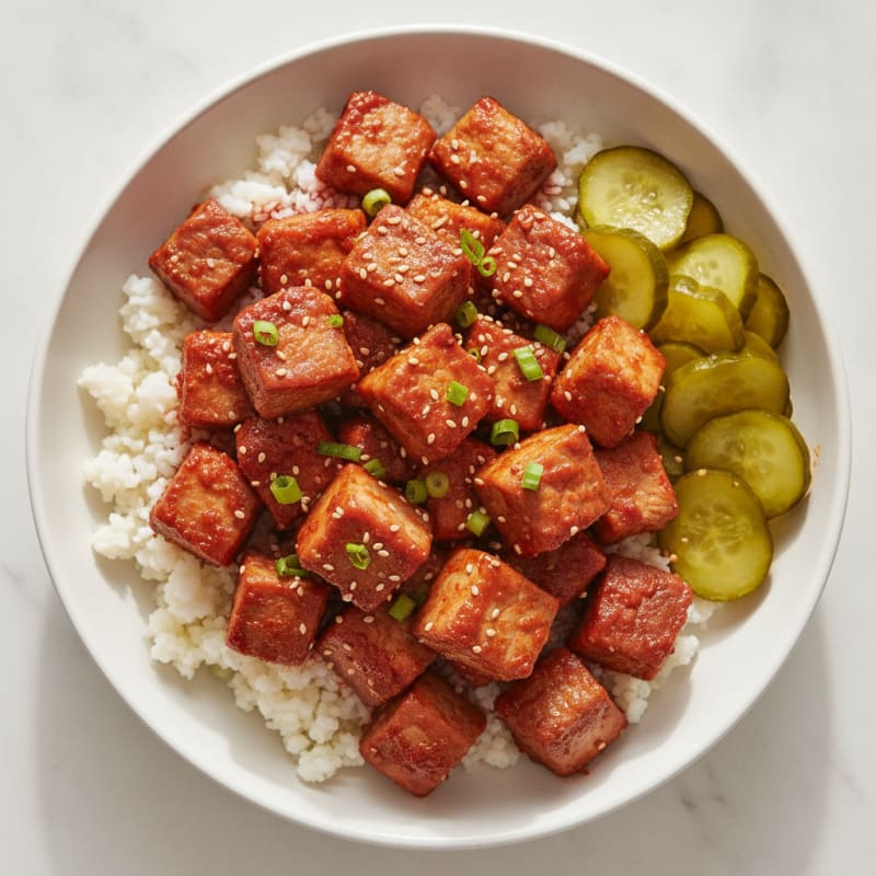 Spicy Gochujang Pork Belly-Style Bowl