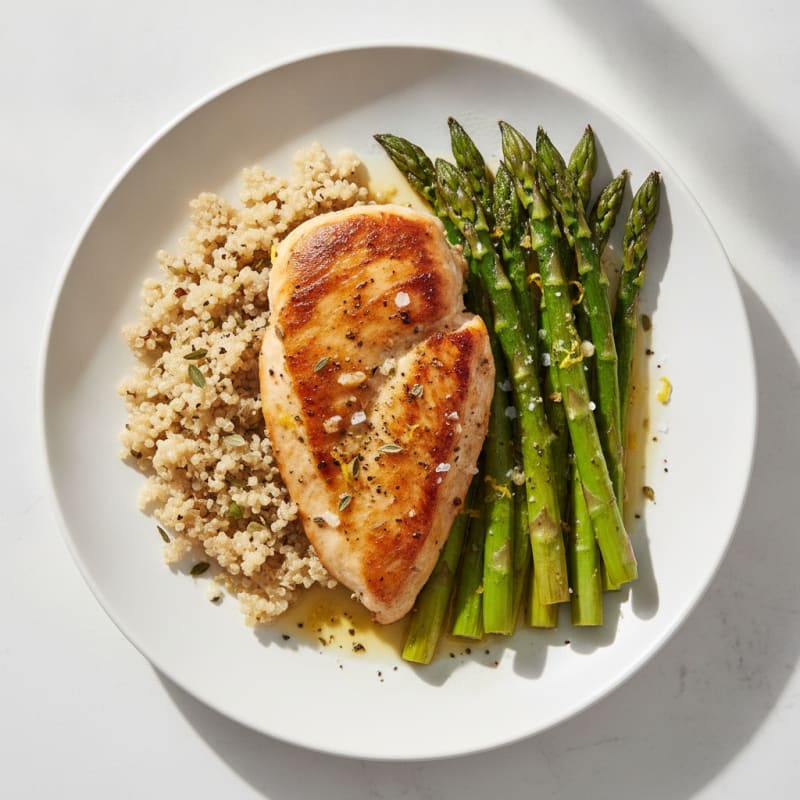 Lemon Herb Chicken with Roasted Asparagus