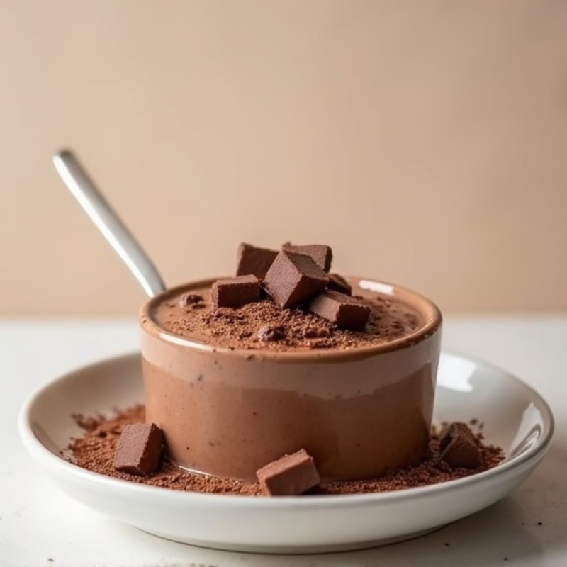 Silky Chocolate Protein Pudding with Greek Yogurt