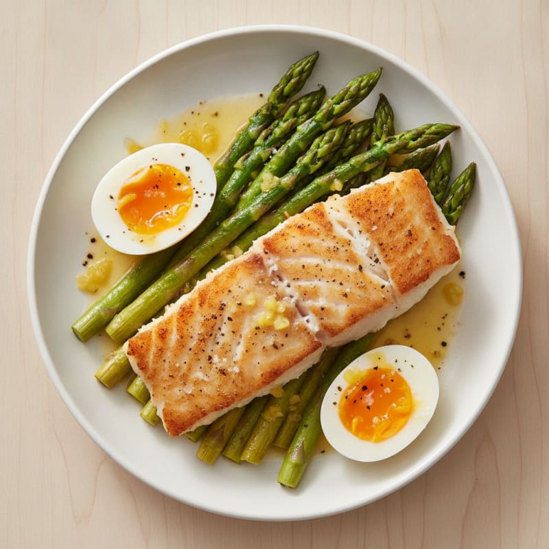 Pan-Seared Whitefish with Roasted Asparagus
