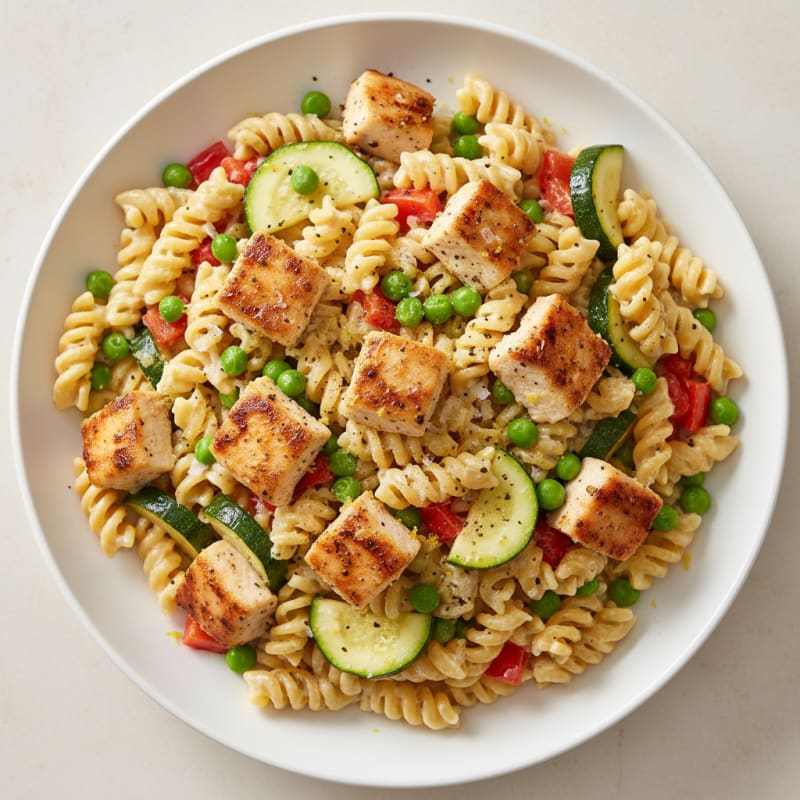 Creamy Zesty Lemon Pasta Primavera