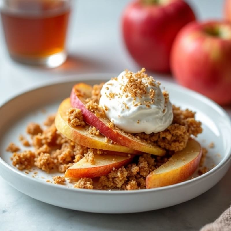 Warm Spiced Apple Oat Crumble