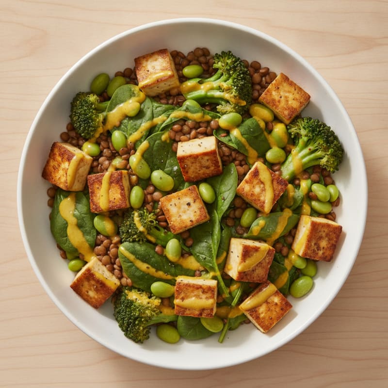 Lentil and Vegetable Power Bowl