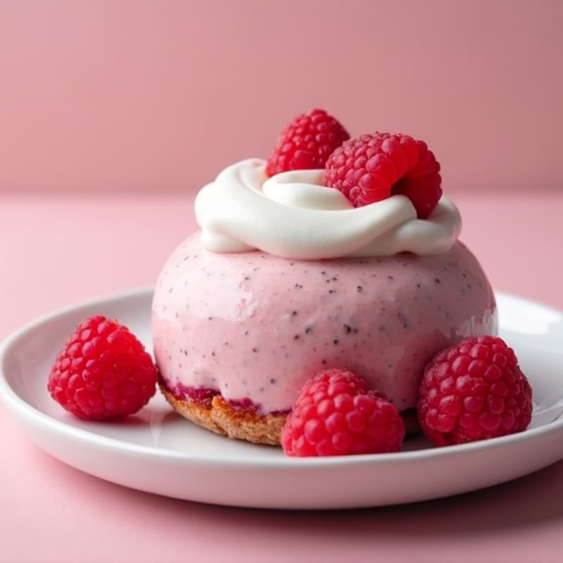 Creamy Raspberry Vanilla Protein Mousse