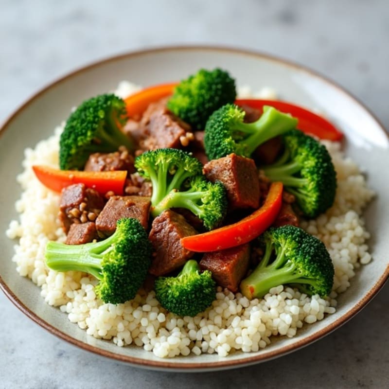 Garlic Ginger Beef with Tender-Crisp Broccoli