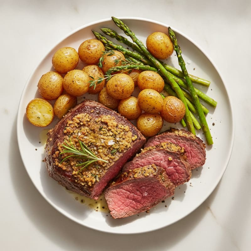 Garlic Herb Roasted Beef