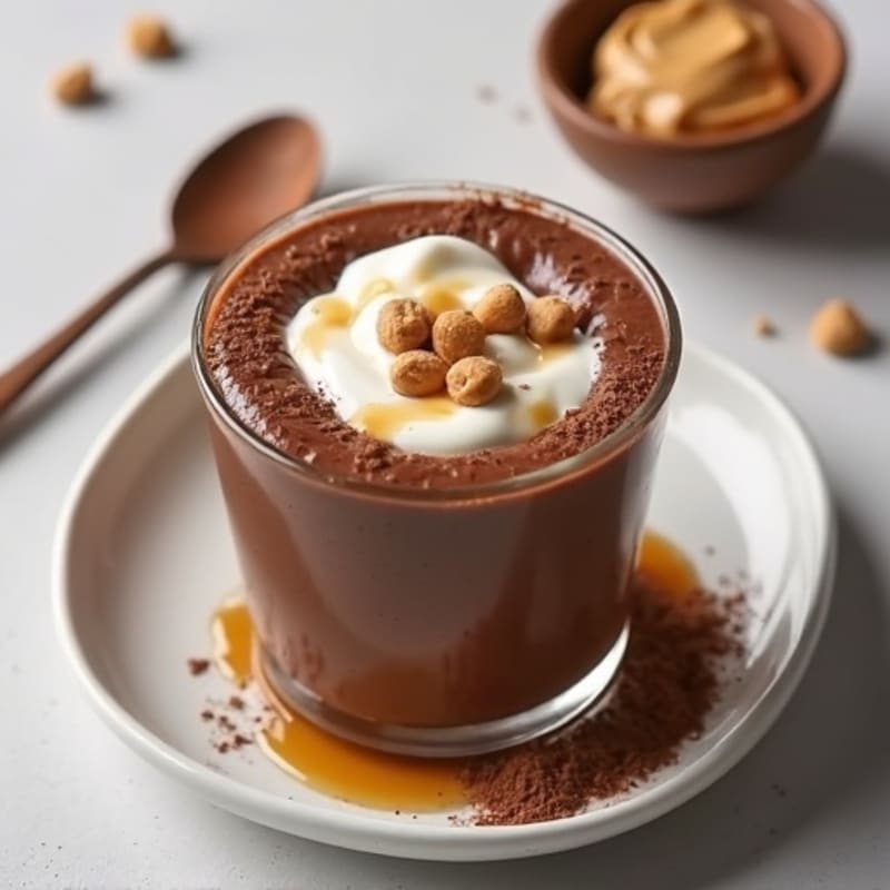 Silky Chocolate Protein Pudding with Greek Yogurt