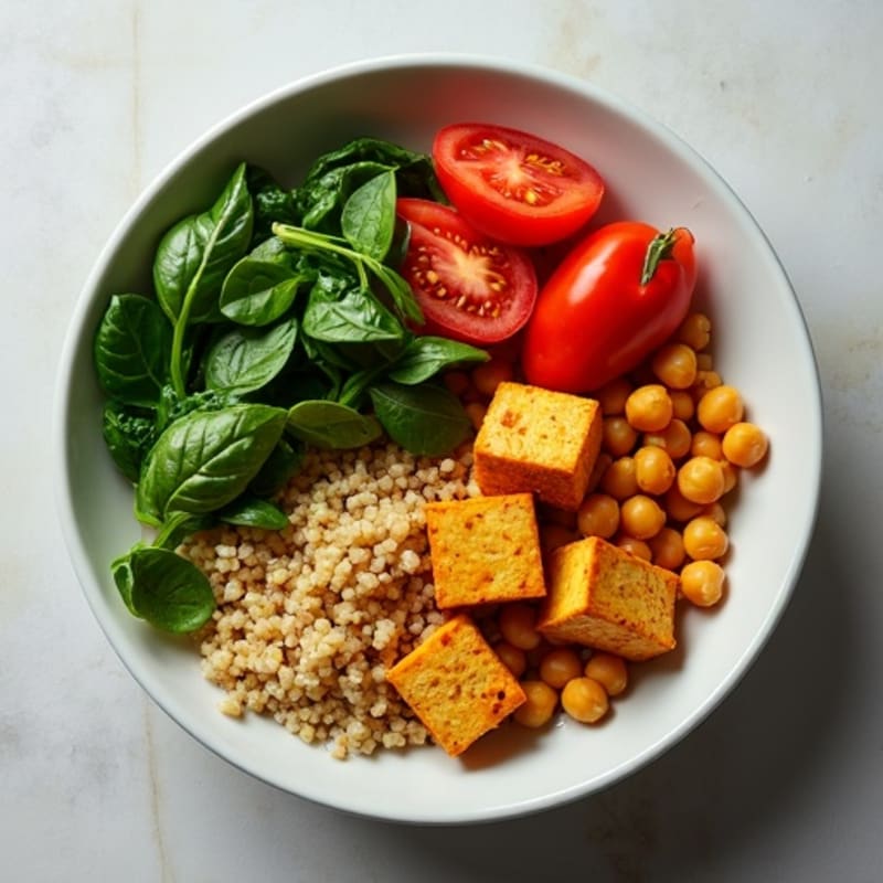 Spiced Chickpea and Tomato Curry Bowl