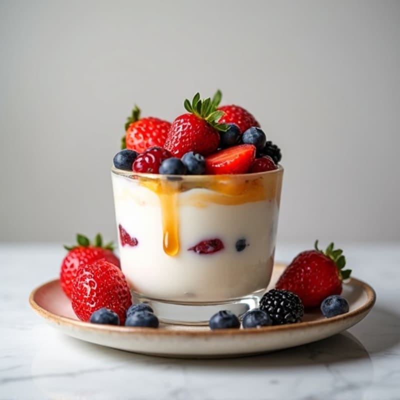 Creamy Greek Yogurt Protein Parfait with Mixed Berries