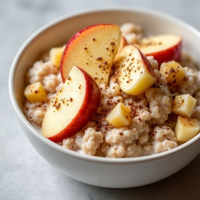 Protein-Packed Creamy Cinnamon Apple Oatmeal