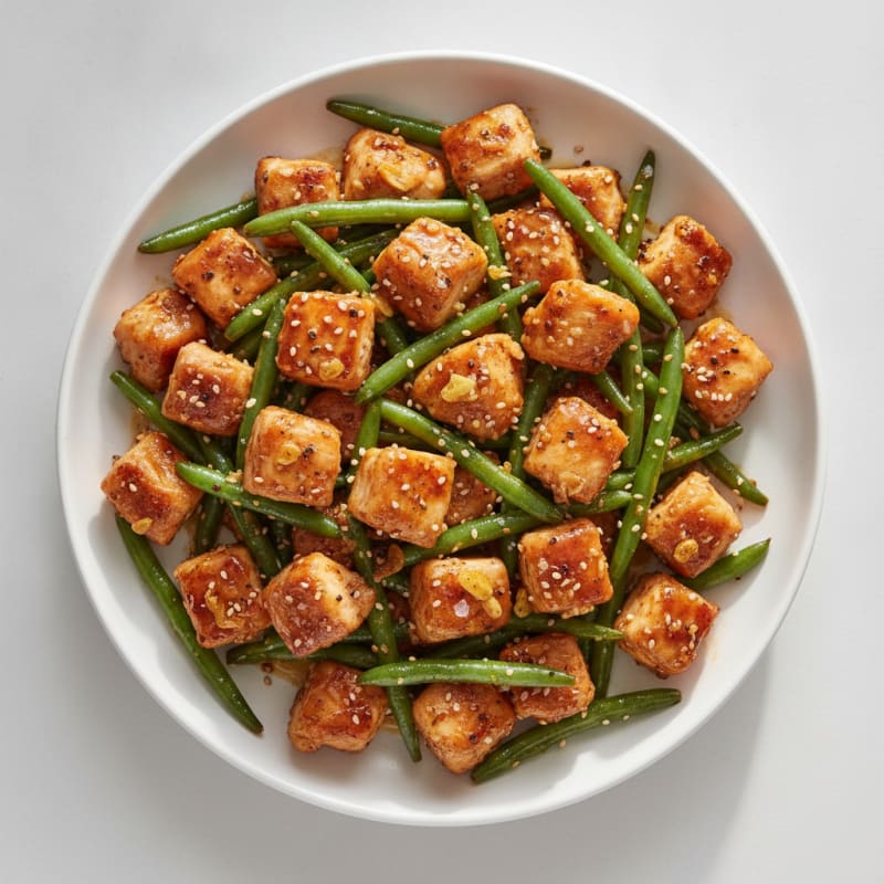 Teriyaki Chicken with Sesame Green Beans