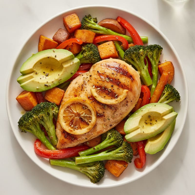 Lemon-Herb Chicken with Roasted Vegetables