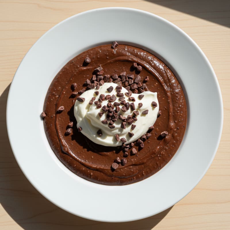 Silky Chocolate Protein Pudding with Greek Yogurt