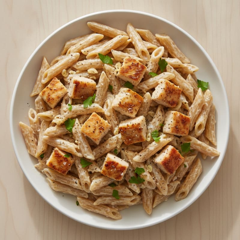 Garlic Parmesan Chicken Alfredo Pasta