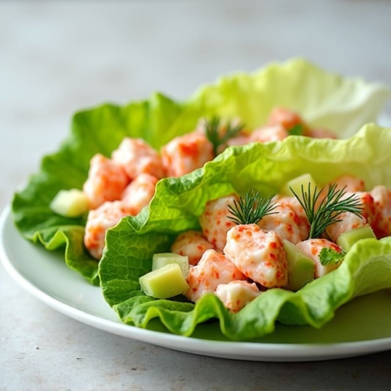 Fresh Lobster Salad Lettuce Wraps