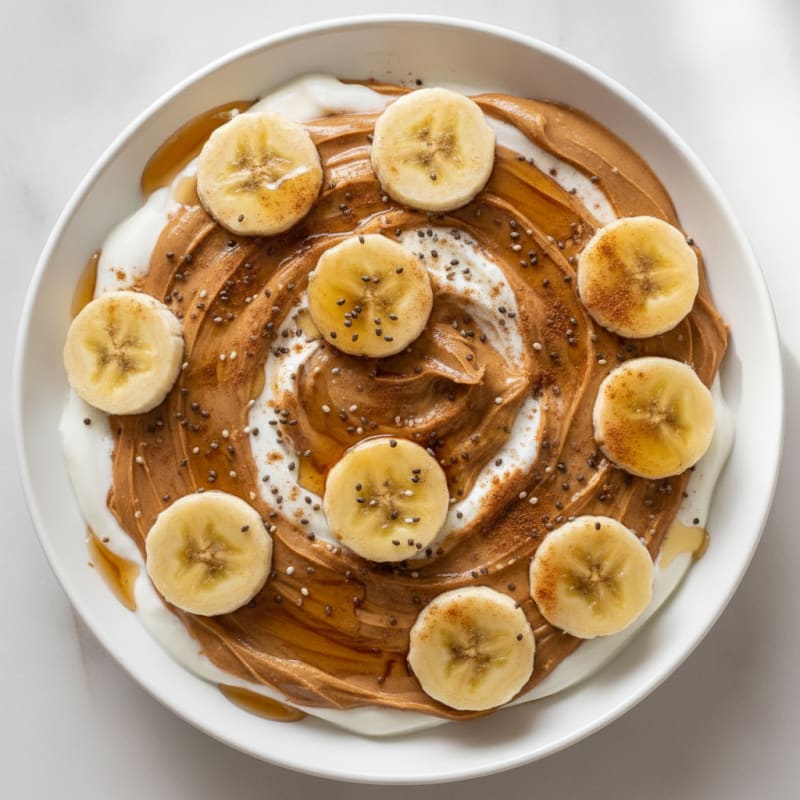 Peanut Butter Banana Swirl Dessert