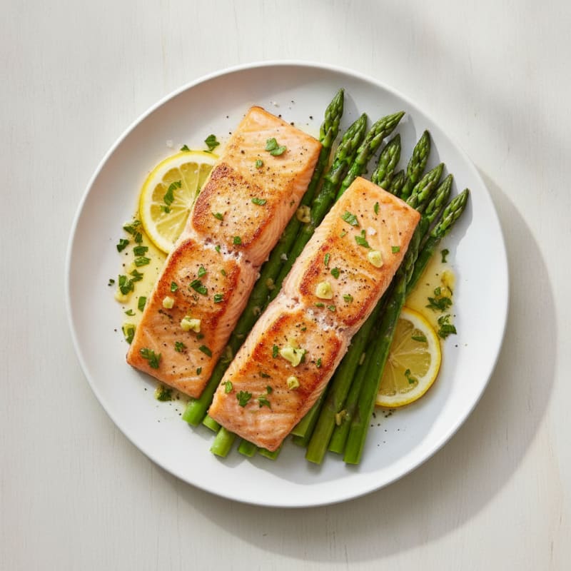 Sheet Pan Lemon Herb Salmon and Asparagus