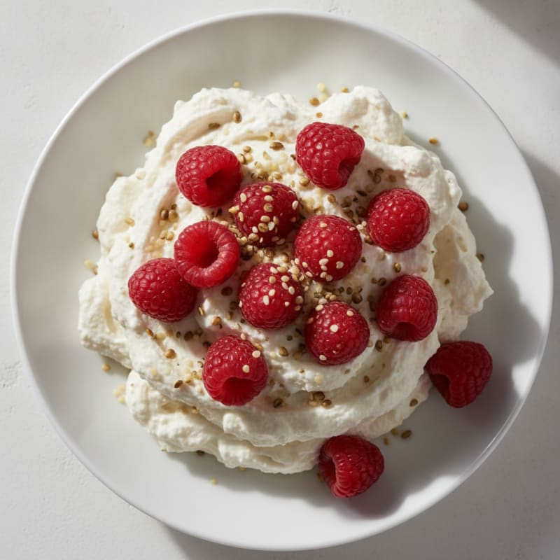 Silky Greek Yogurt Protein Mousse with Berries