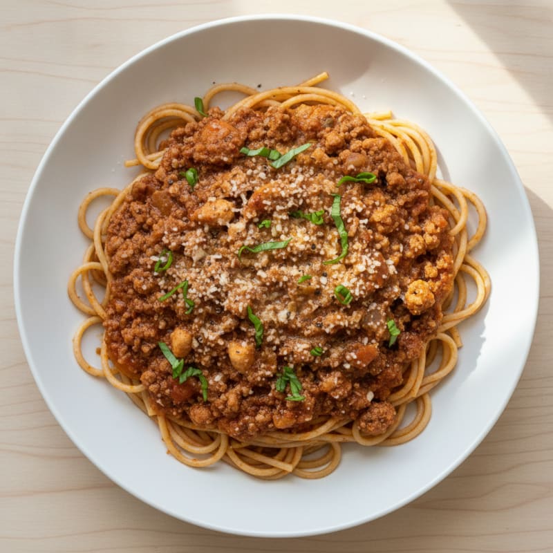 Classic Spaghetti with Rich Meat Sauce
