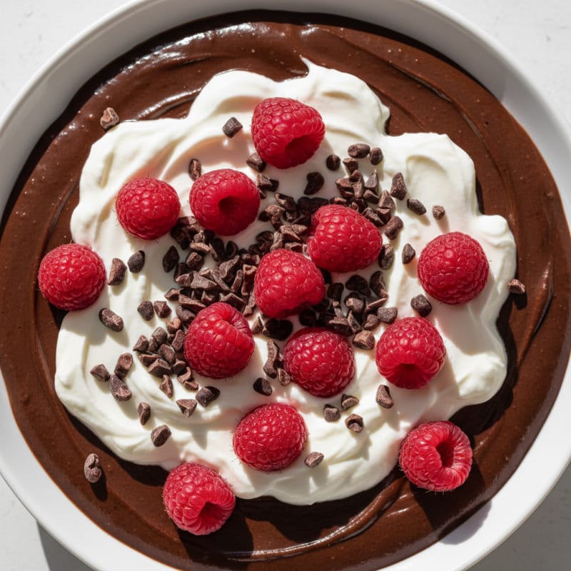 Silky Chocolate Protein Pudding with Greek Yogurt