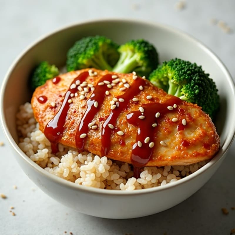 Sticky Ginger-Garlic Teriyaki Chicken Bowl