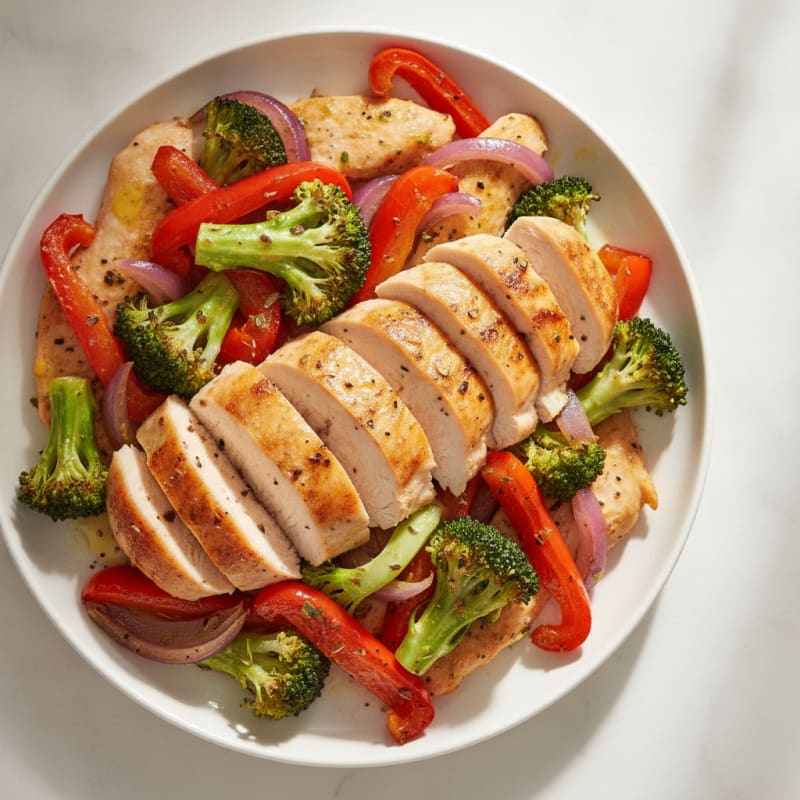 Chicken and Roasted Vegetable Medley