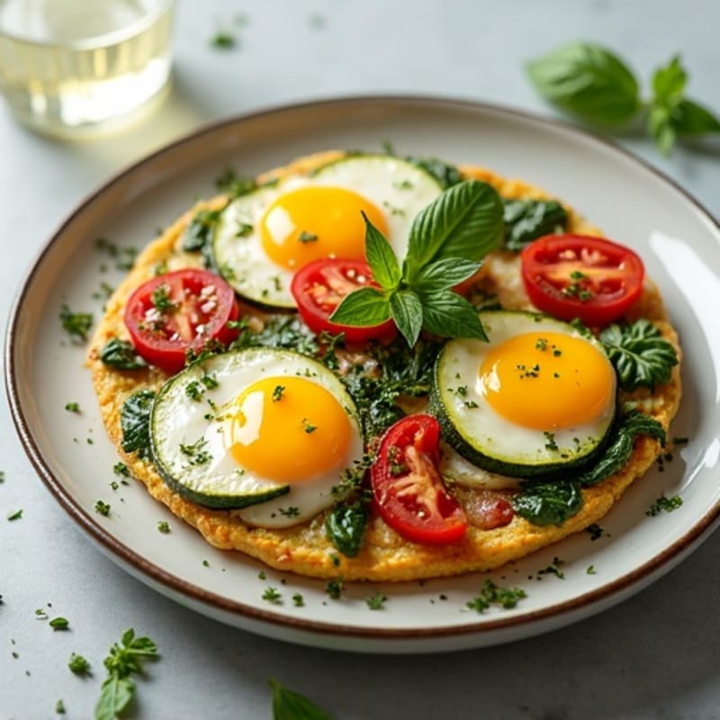 Garden Vegetable Frittata with Fresh Herbs
